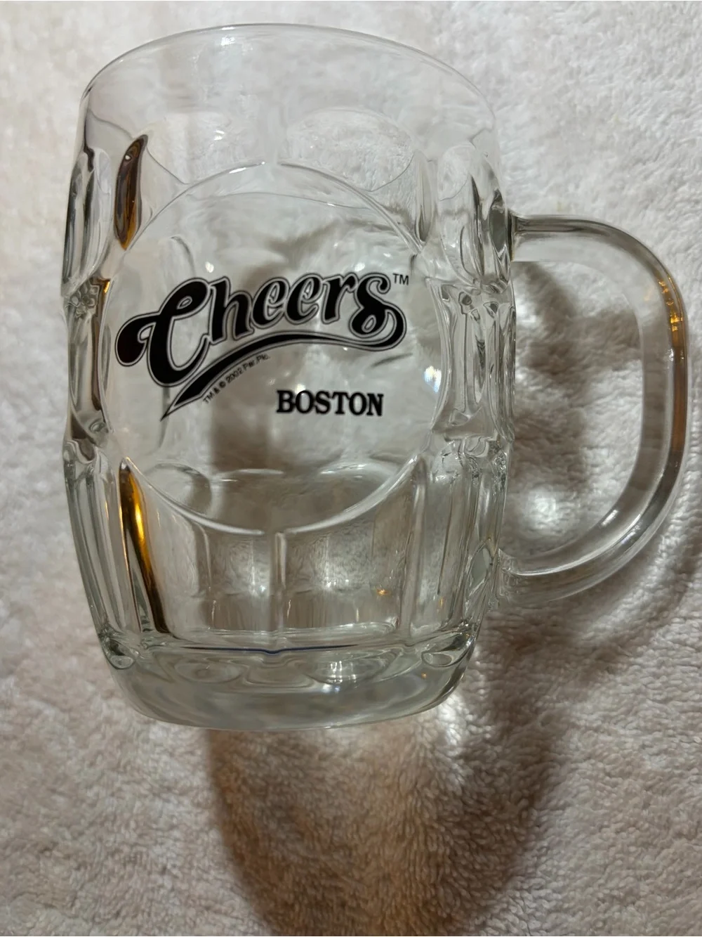 Cheers Boston Clear Glass Beer Mug with Handle